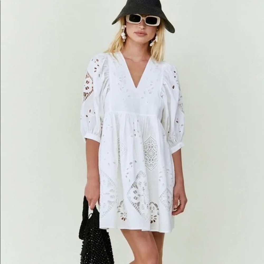 Hunter Bell Maya White Dress